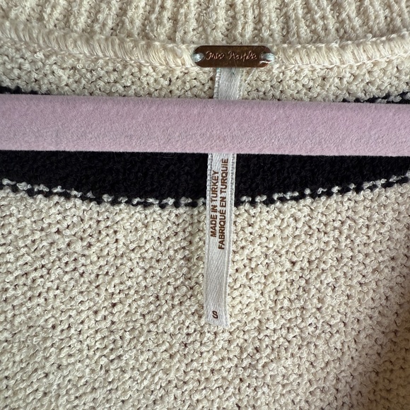 Free People Santa Monica Vest in Black & White Combo - Picture 4 of 5